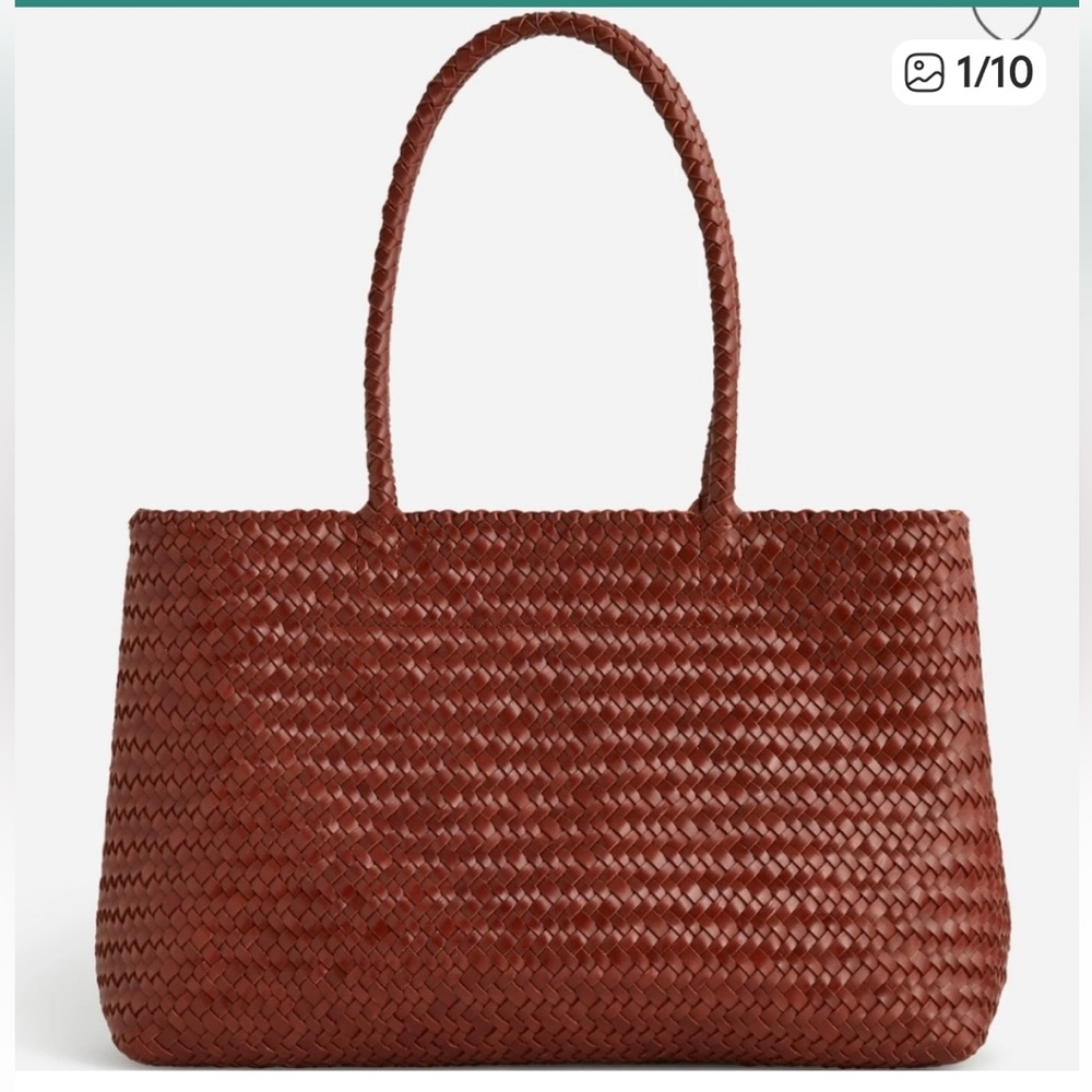 Madewell Handwoven Leather Tote